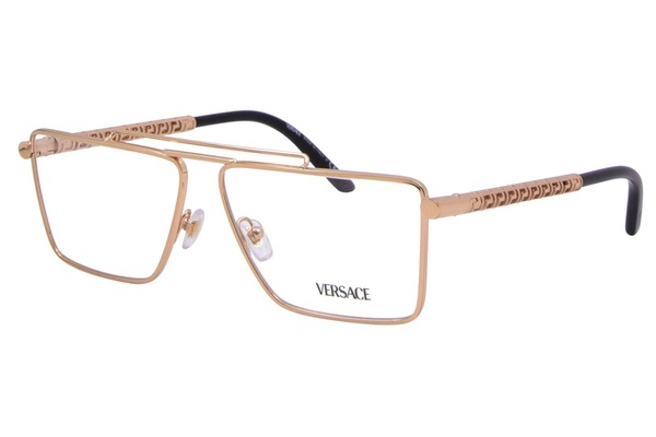  Versace VE1295 Eyeglasses Men's Full Rim Rectangle Shape 