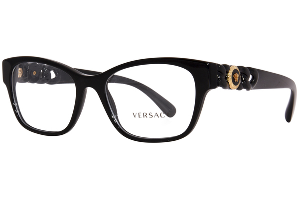  Versace VE3306 Eyeglasses Women's Full Rim Cat Eye 