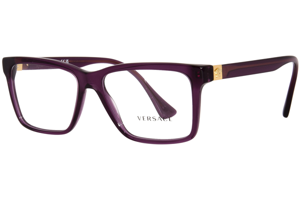  Versace VE3328 Eyeglasses Men's Full Rim Rectangle Shape 