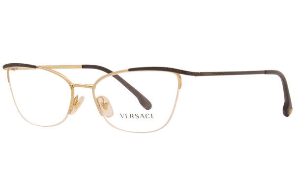  Versace Women's Eyeglasses VE1261B VE/1261/B Half Rim Optical Frame 