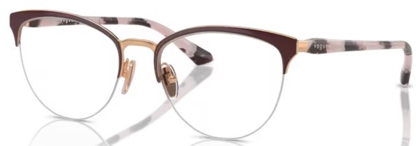  Vogue VO4304 Eyeglasses Women's Semi Rim Oval Shape 