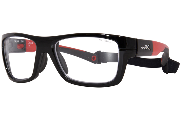  Wiley X Crush Eyeglasses Youth Boy's Full Rim Square Shape 