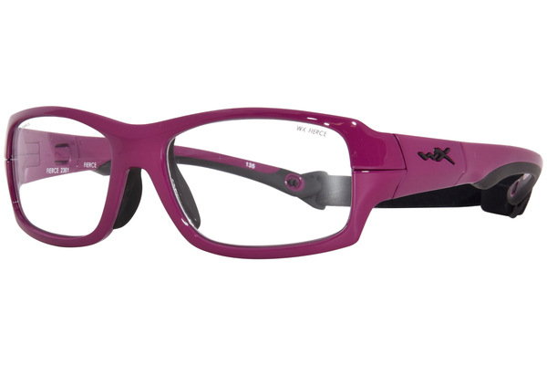  Wiley X Fierce Eyeglasses Youth Full Rim Rectangle Shape 