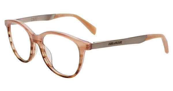  Zadig & Voltaire VZV127 Eyeglasses Women's Full Rim Round Shape 