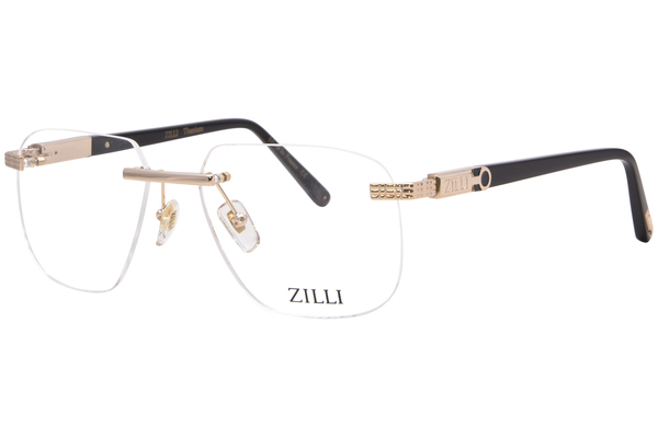 Zilli ZI60089 Eyeglasses Men's Rimless Rectangle Shape