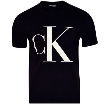 Calvin Klein Men\'s T-Shirt Dusty Olive Circle Monogram Short Sleeve Sz. M