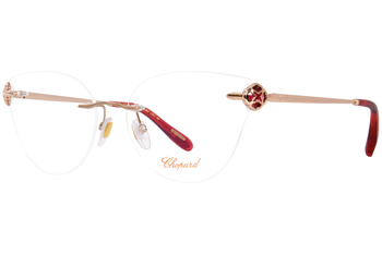 Chopard Eyeglasses VCHB51S VCHB 51 S Shiny Copper 23K Gold Optical