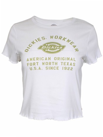 Dickies Girl Surplus Graphic Baby T-Shirt Juniors/Women's Short Sleeve Cropped