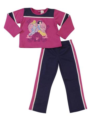 Disney Princess Toddler Girl's 2-Piece Fleece Shirt & Pant Matching Set