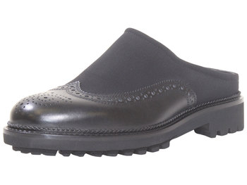 Hugo Boss Men's L-Luxity Mule Shoes Slip-On Brogue Detail Loafers