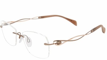 Line Art by Charmant XL2154 Eyeglasses Rimless Titanium Optical Frame