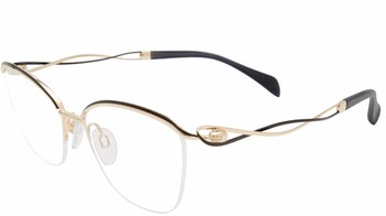 Line Art by Charmant XL2155 Eyeglasses Women's Semi Rim Titanium Optical Frame