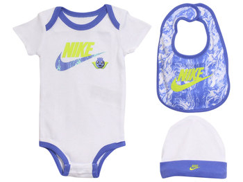 Nike Infant Boy's Bodysuit/Hat/Bib 3-Piece Set Berry Logo