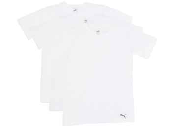 Puma Boy's T-Shirts 3-Piece Cotton Classic Fit Crew Neck