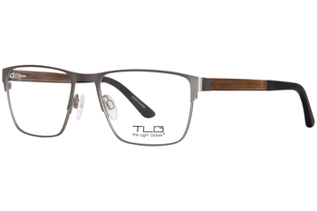 TLG NU055 Eyeglasses Men's Full Rim Square Shape