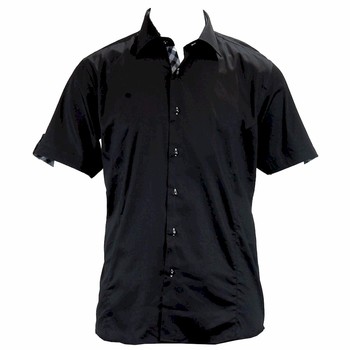 TR Premium Men's TR-577 Slim Fit Contrast Trim Button Down Dress Shirt