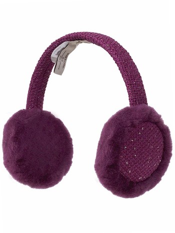 Ugg Women's Crotchet Fur Trimmed Audio Winter Earmuff (One Size)