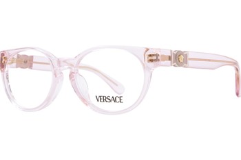 Versace VK3323U 5372 Eyeglasses Kids Girl s Transparent Pink Full Rim 47 16 130 JoyLot