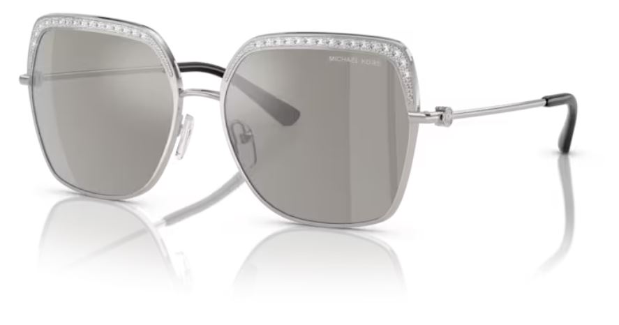 UPC 725125419635 product image for Michael Kors Greenpoint MK1141 18936G Sunglasses Women's Silver/Silver 57 16 140 | upcitemdb.com