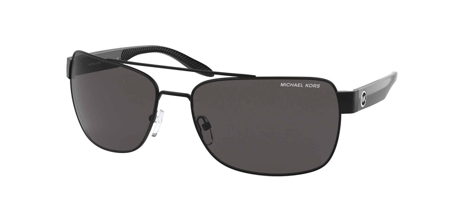 Michael Kors Blue Gray Solid Rectangular Mens Sunglasses MK2159 300287 55   Walmartcom