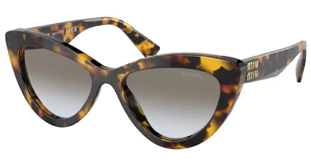 EAN 8056597783705 product image for Miu Miu MU 04YS VAU0A7 Sunglasses Women's Honey Havana/Grad. Grey Cat Eye 54mm - | upcitemdb.com