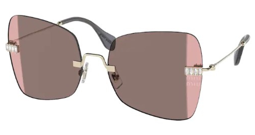 EAN 8056597541008 product image for Miu Miu MU 50WS ZVN01Q Sunglasses Women's Pale Gold/Gradient Sharp Grey 59mm -  | upcitemdb.com