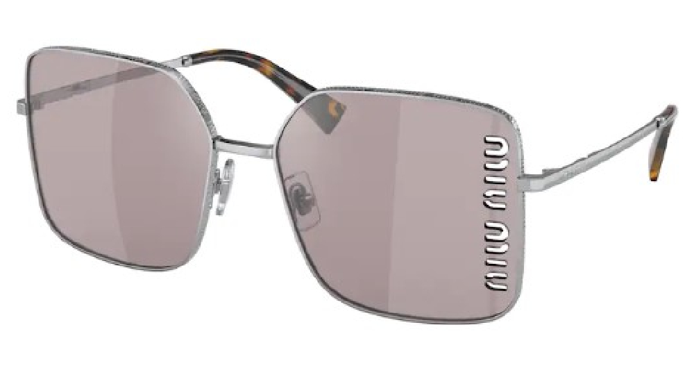 EAN 8056597784467 product image for Miu Miu MU 51YS 1BC03V Sunglasses Women's Silver/Violet Mirror Flash Silver 60mm | upcitemdb.com