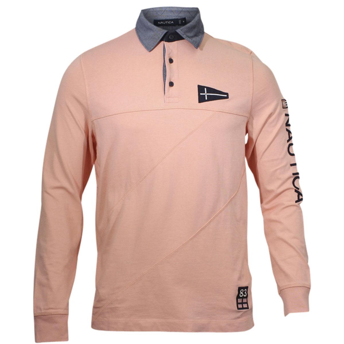 slim fit long sleeve polo shirt