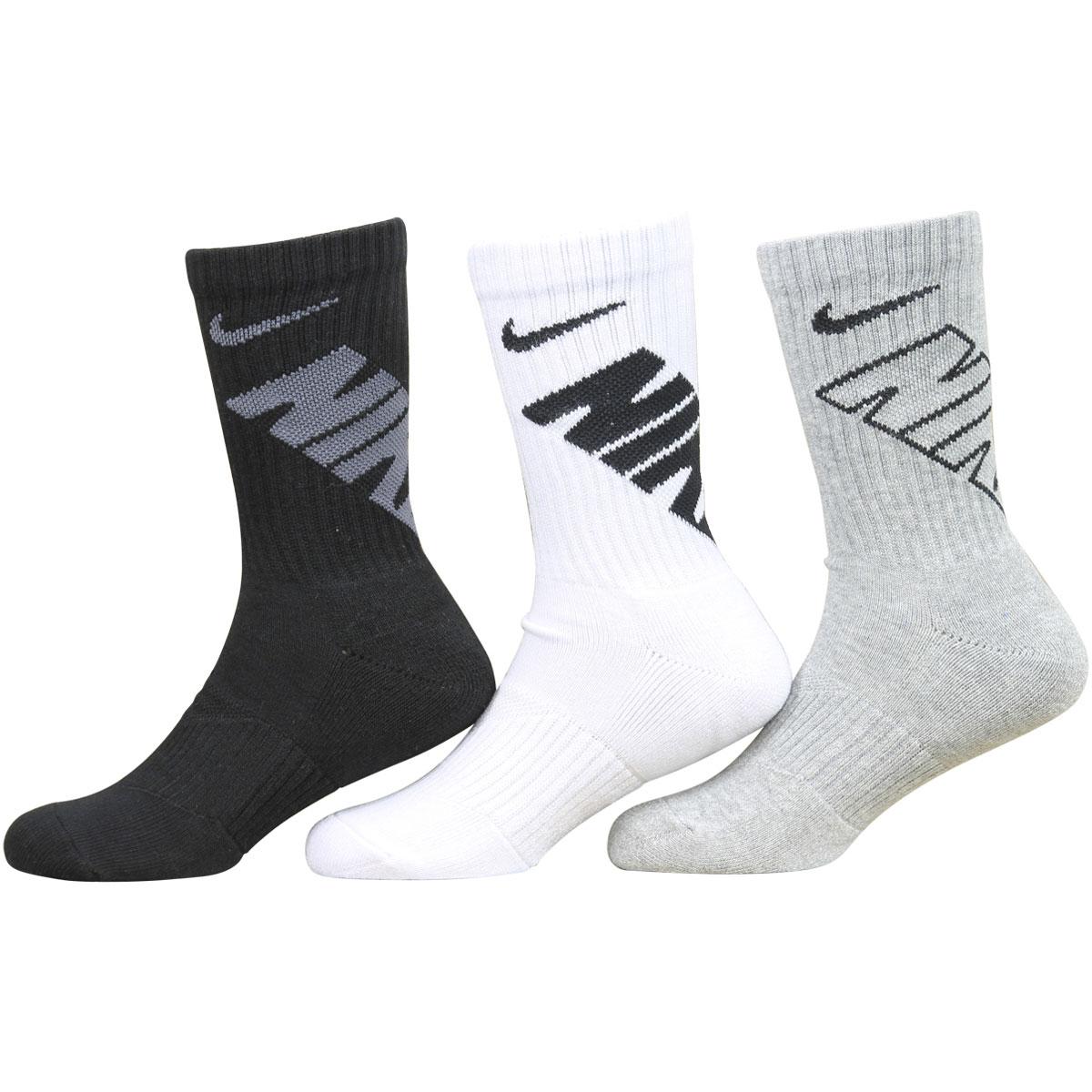 Nike Little Boy's 3-Pairs Graphic Performance Crew Socks | JoyLot.com