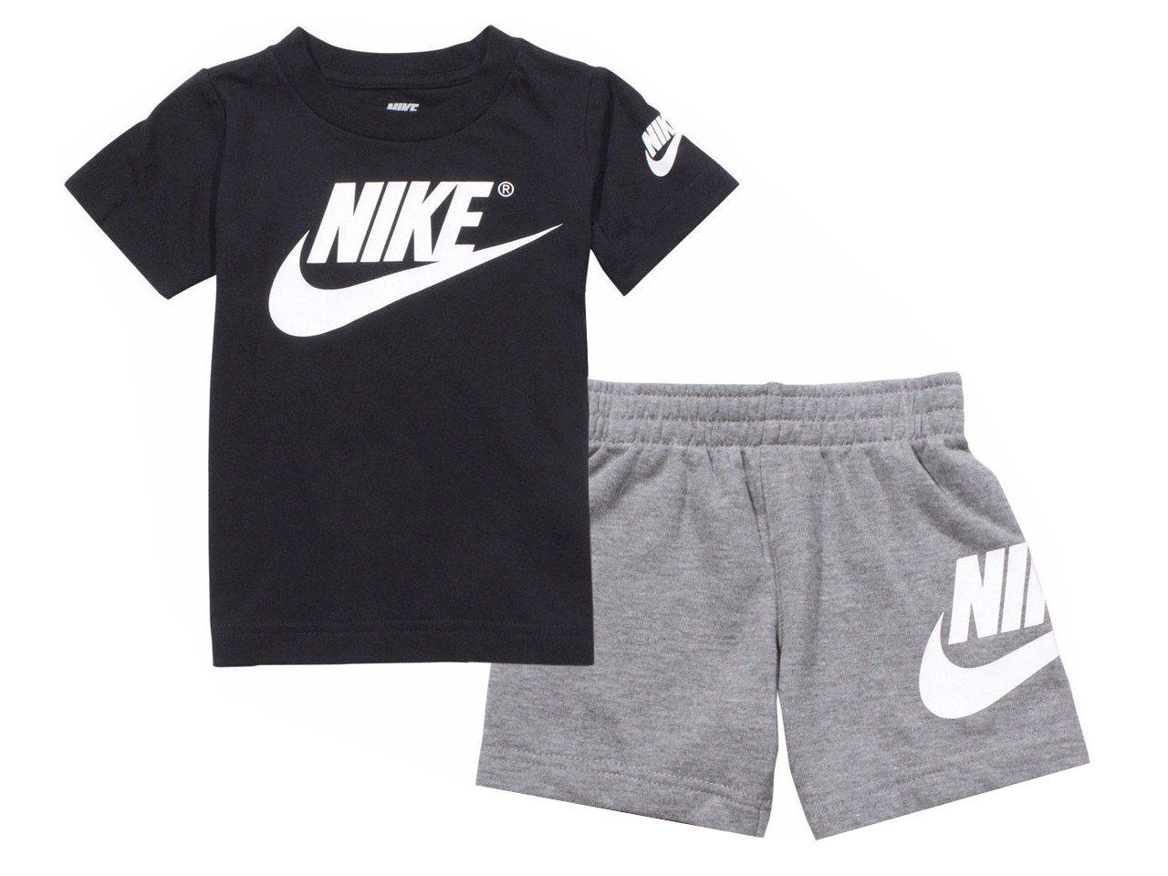 Nike Little Boy's T-Shirt & Shorts Futura Logo 2-Piece Set Carbon