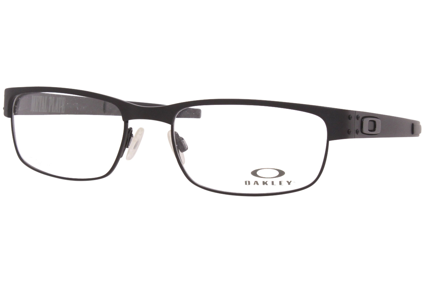 Oakley Eyeglasses Men's Metal-Plate OX5038 22-198 Matte Black 53-18 ...