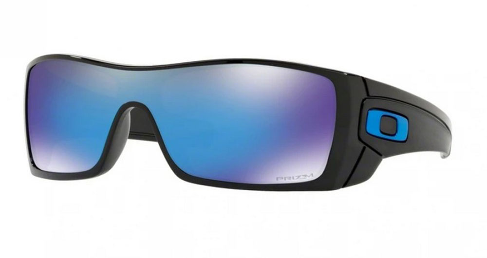 Oakley Sunglasses Mens Batwolf Oo9101 58 Polished Blackprizm Sapphire 60mm 