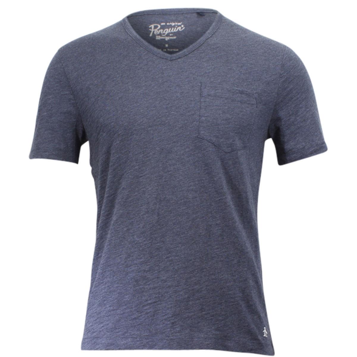 Original Penguin Men's Bing Short Sleeve V-Neck Cotton T-Shirt