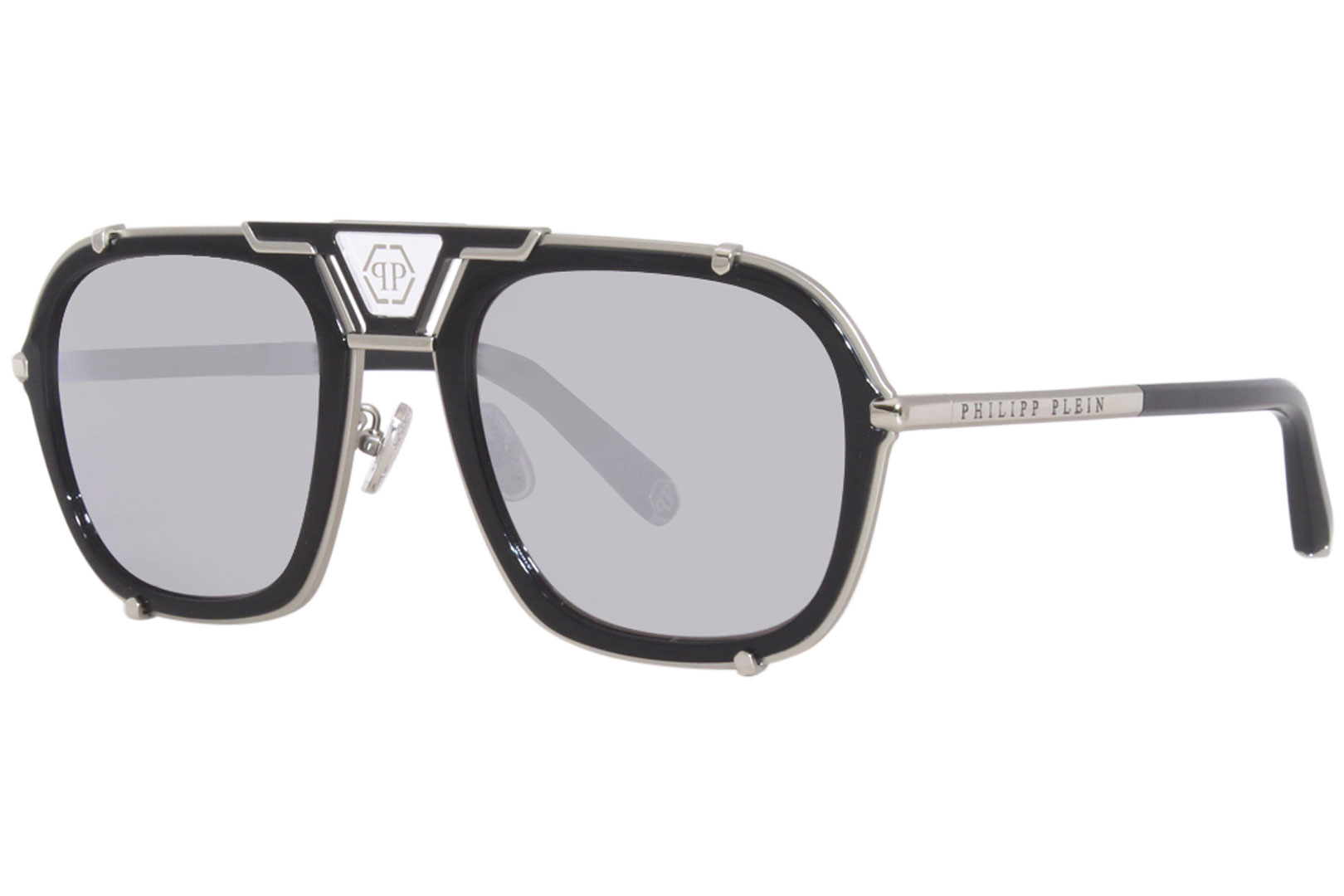 Philipp Plein Monogram-Lenses Pilot-Frame Sunglasses