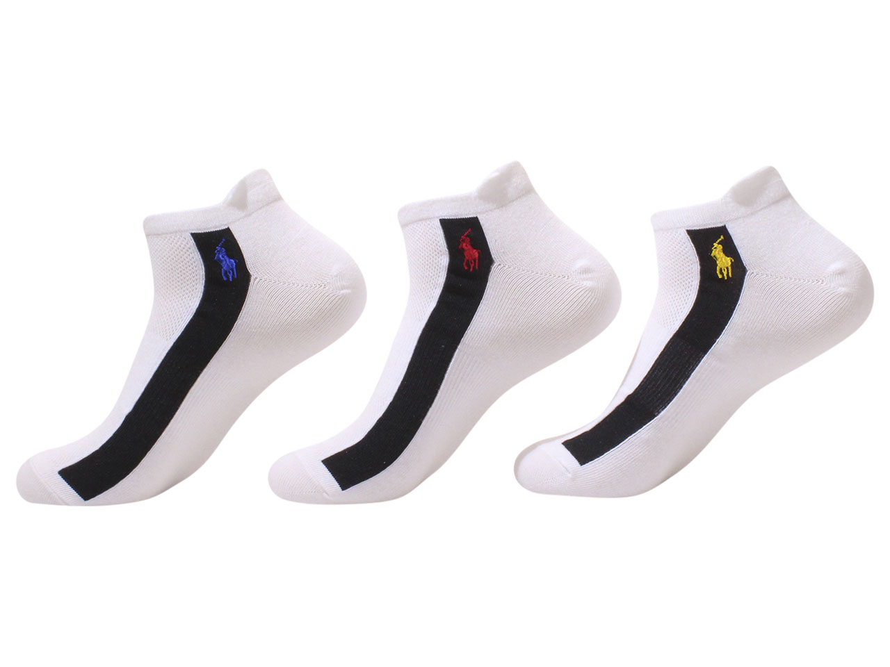 Polo Ralph Lauren Men's 3-Pack Sport Socks Sz: 10-13 Fits Shoe 6-12.5 ...