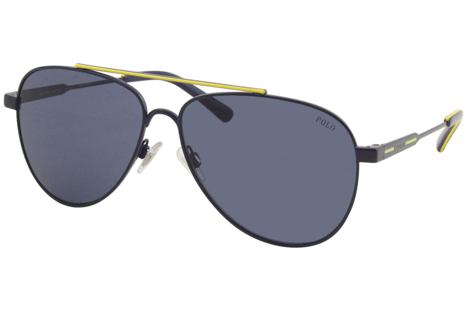 EAN 8056597106498 product image for Polo Ralph Lauren Men's PH3126 PH/3126 9394/80 Navy Blue/Yellow Sunglasses 60mm  | upcitemdb.com