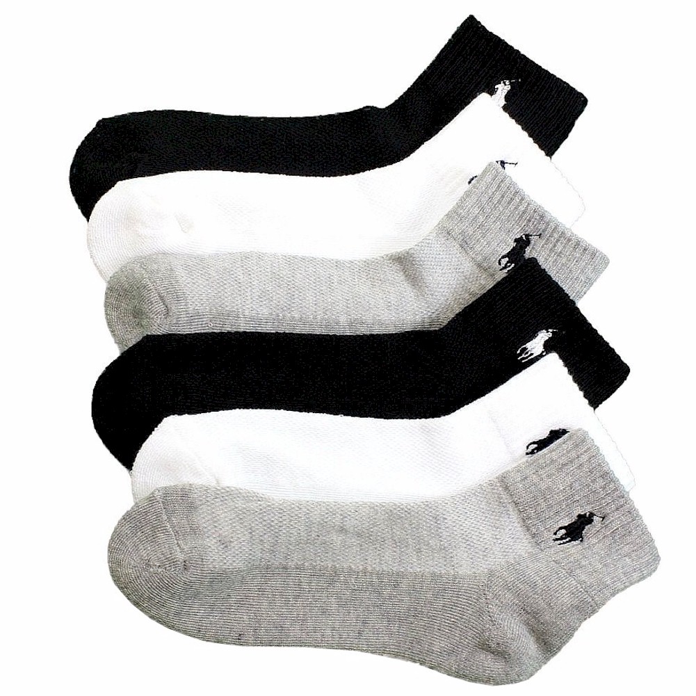 Polo Ralph Lauren Women's 6-Pack Sport Cushioned Ankle Socks 