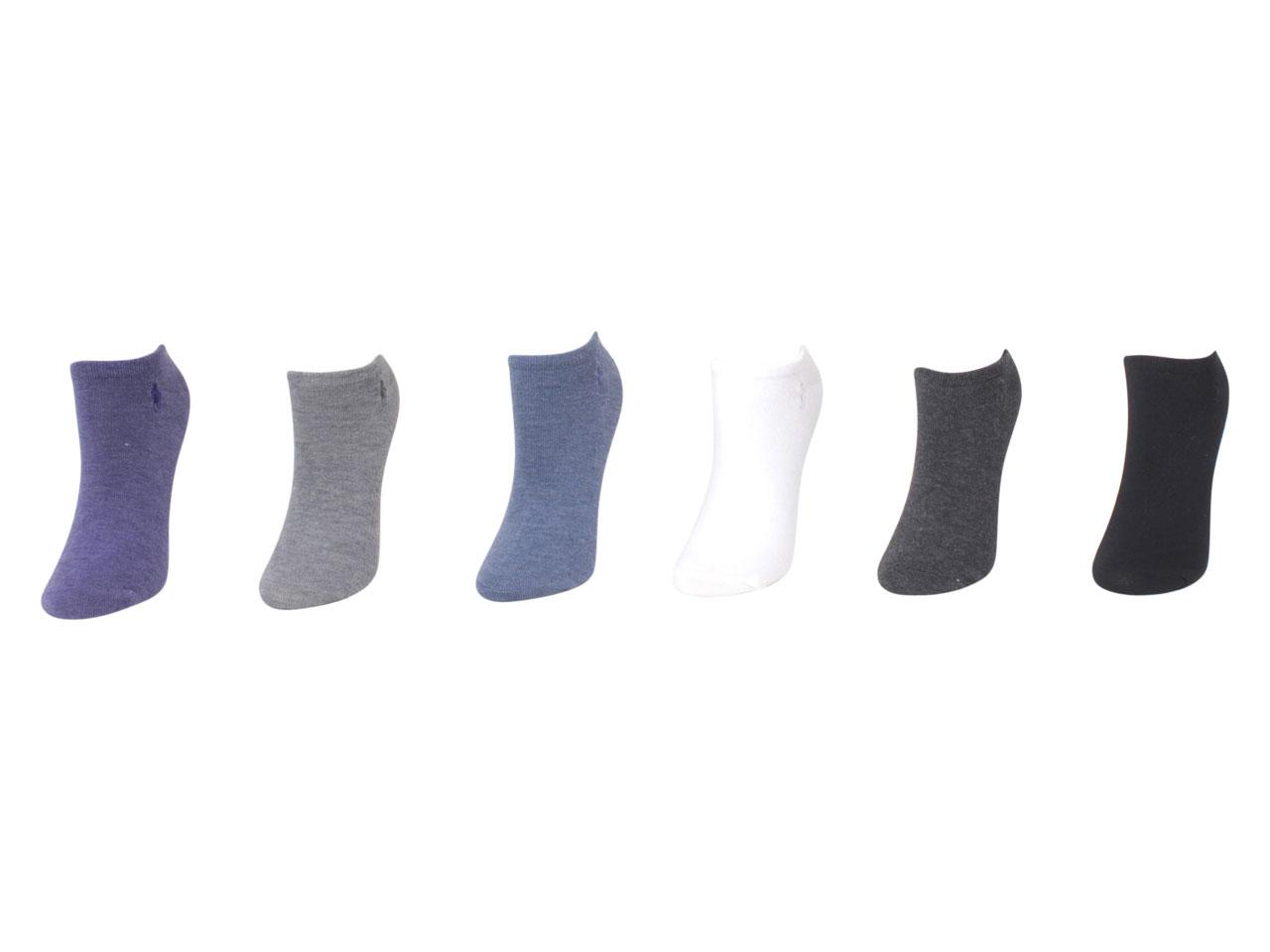 UPC 047852239431 product image for Polo Ralph Lauren Women's 6 Pack Ultra Low Cut Socks - Purple - 9 11; Fits Shoe  | upcitemdb.com