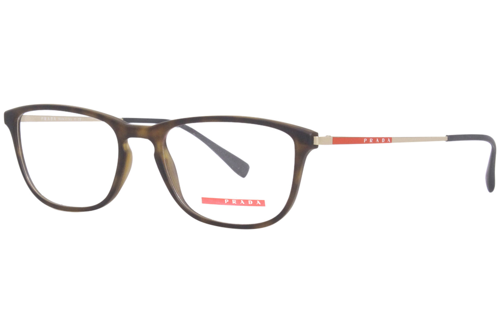 Prada Eyeglasses Frame Men's Linea-Rosa VPS-05I U61-1O1 Tortoise/Gold  54-18-145 