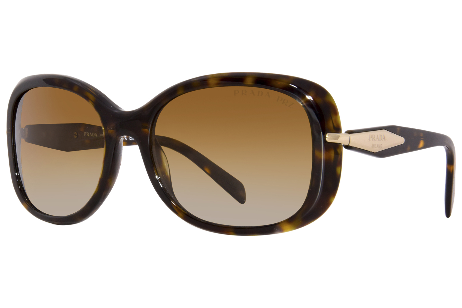 EAN 8056597744393 product image for Prada PR 04ZS 2AU6E1 Sunglasses Women's Tortoise/Polarized Brown Gradient 57mm - | upcitemdb.com