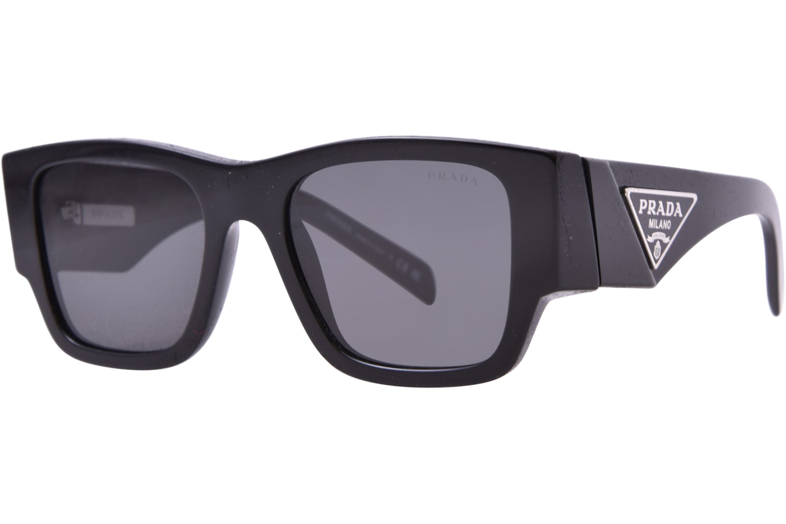 EAN 8056597745864 product image for Prada PR 10ZS 1AB5S0 Sunglasses Men's Black/Dark Grey Pillow Shape 54 20 140 - L | upcitemdb.com