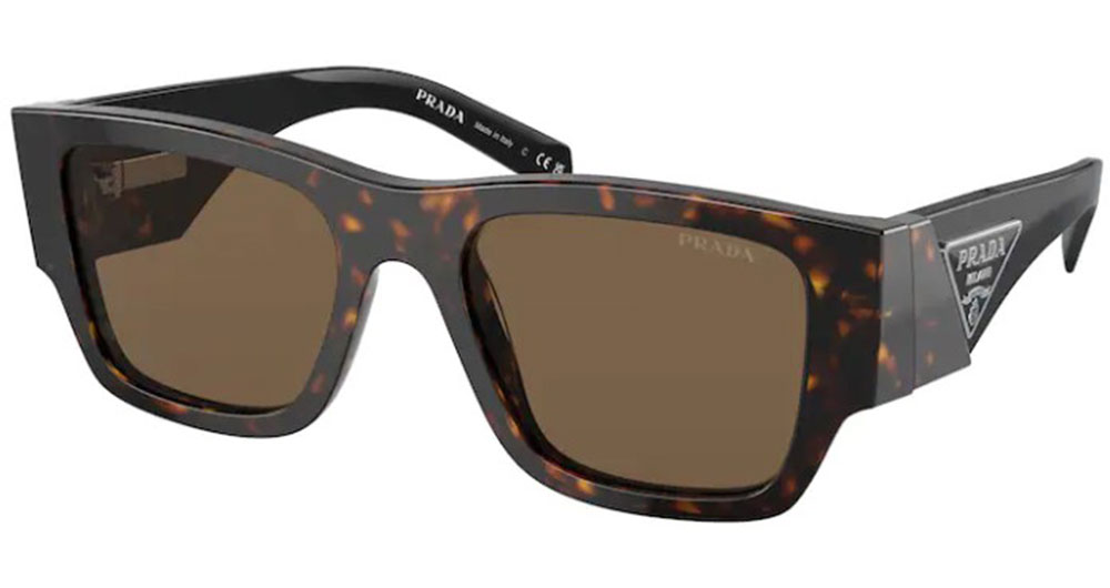 EAN 8056597745871 product image for Prada PR 10ZS 2AU06B Sunglasses Men's Tortoise/Dark Brown Pillow Shape 54 20 140 | upcitemdb.com