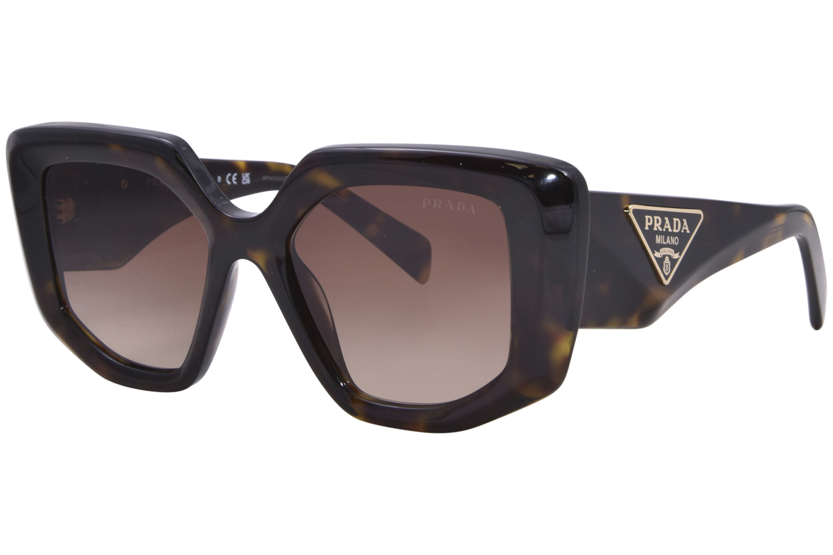 EAN 8056597744652 product image for Prada PR 14ZS 2AU6S1 Sunglasses Women's Tortoise/Brown Gradient Cat Eye 50mm - L | upcitemdb.com