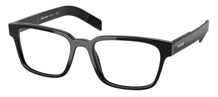 EAN 8056597450669 product image for Prada PR 15WVF 1AB1O1 Eyeglasses Men's Black Full Rim Rectangle Shape 53mm - Len | upcitemdb.com