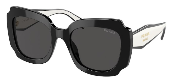 EAN 8056597625715 product image for Prada PR 16YS 09Q5S0 Sunglasses Women's Black/Dark Grey Square Shape 52 19 140 - | upcitemdb.com