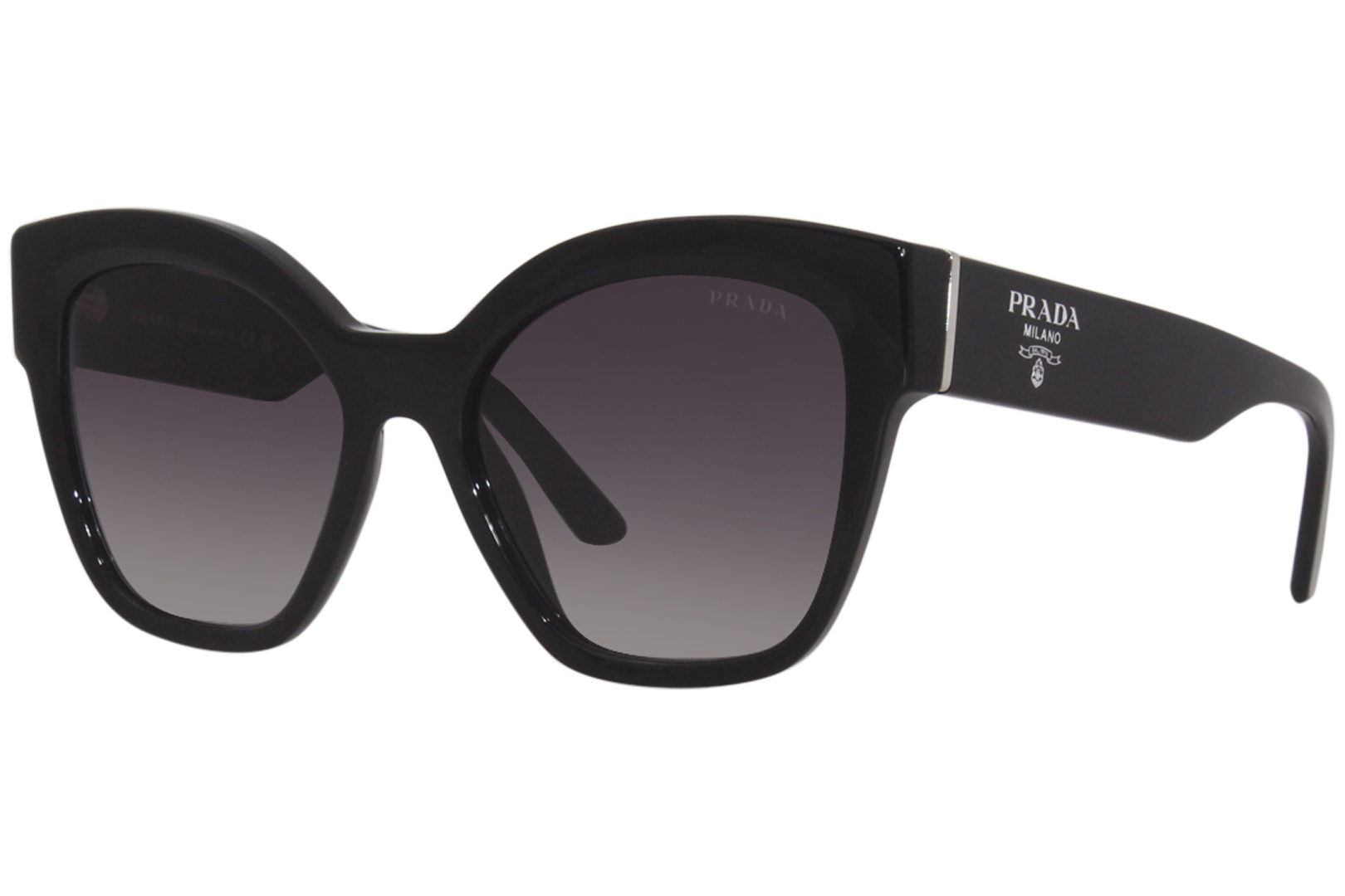 EAN 8056597744010 product image for Prada PR 17ZS 1AB09S Sunglasses Women's Black/Grey Gradient Square Shape 54mm -  | upcitemdb.com