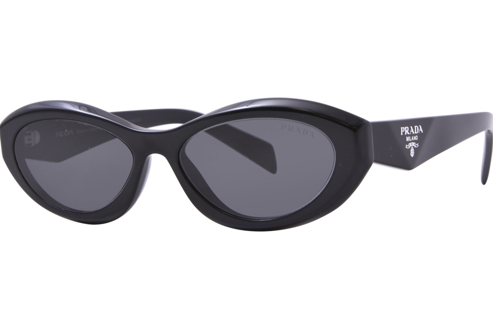 EAN 8056597875271 product image for Prada PR 26ZSF 16K08Z Sunglasses Women's Black/Dark Grey Oval Shape 56 15 145 -  | upcitemdb.com