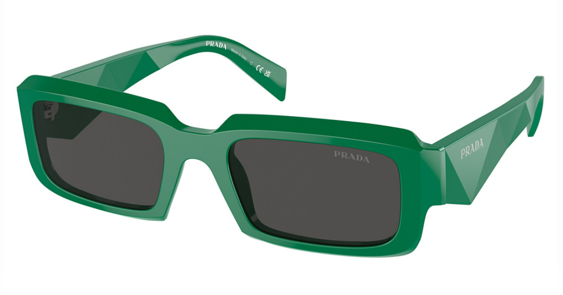 EAN 8056597875325 product image for Prada PR 27ZS 11L08Z Sunglasses Men's Black/Mango/Dark Grey 54 21 145 - Green -  | upcitemdb.com