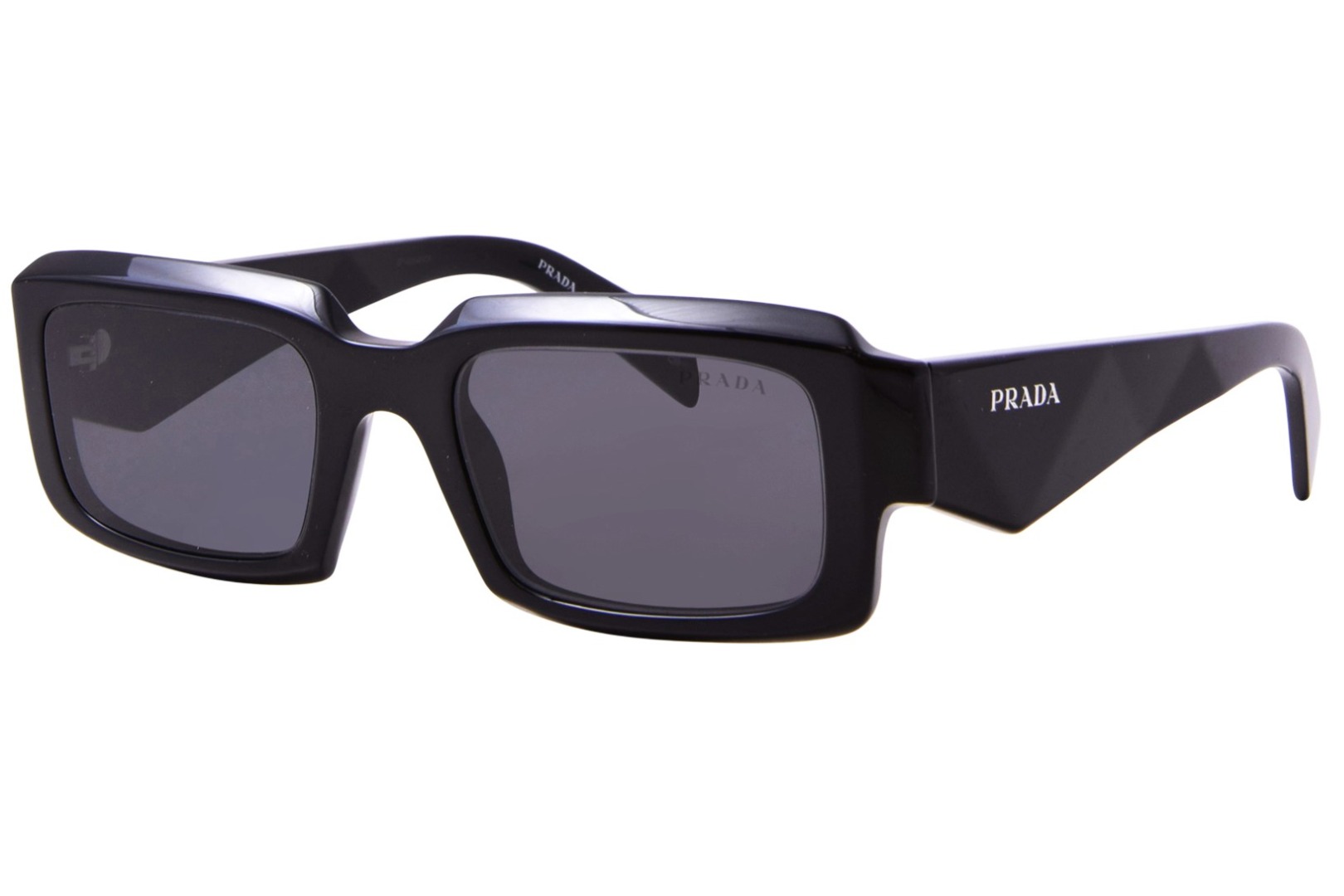 EAN 8056597875349 product image for Prada PR 27ZS 16K08Z Sunglasses Men's Black/Dark Grey Rectangle Shape 54 21 145  | upcitemdb.com