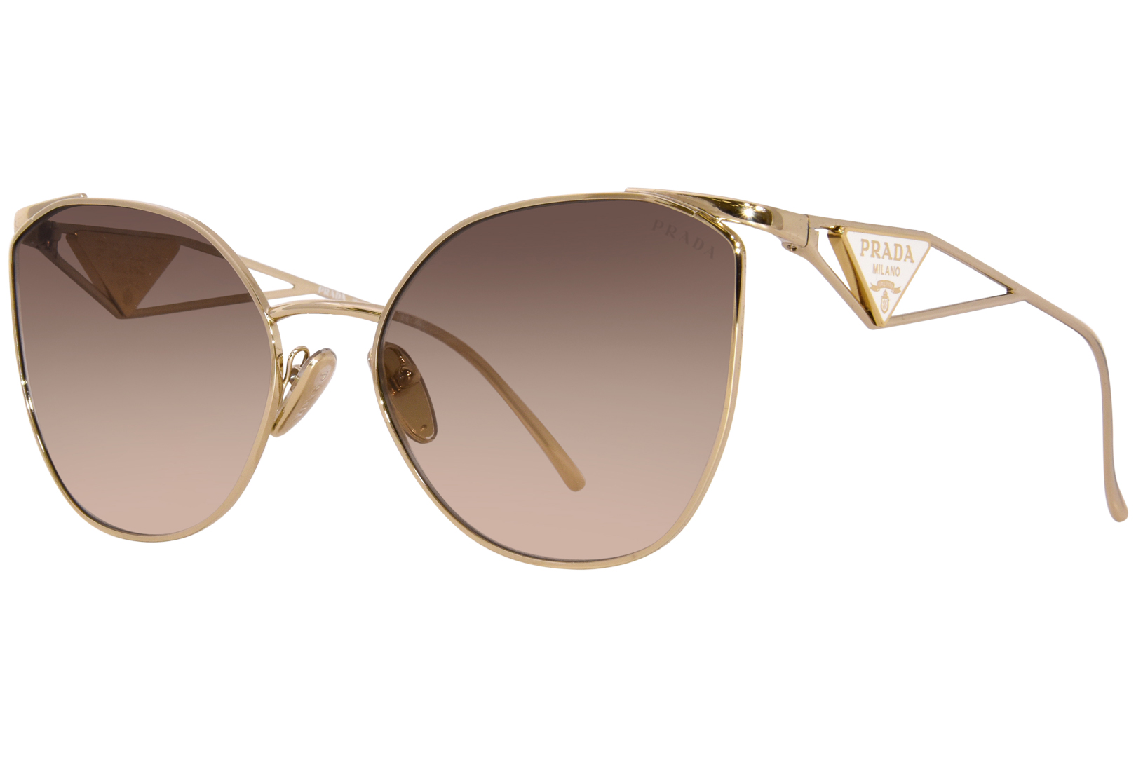 EAN 8056597744553 product image for Prada PR 50ZS ZVN3D0 Sunglasses Women's Pale Gold/Brown Gradient Grey 59 19 140  | upcitemdb.com